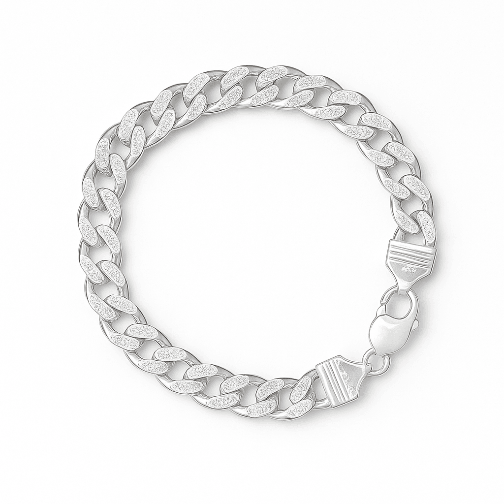 The 925 Sterling Silver Cuban Bracelet - Celestora - India - - - Bracelet for Men, Boys, Gift for Men, Brother, Boyfriend, Husband