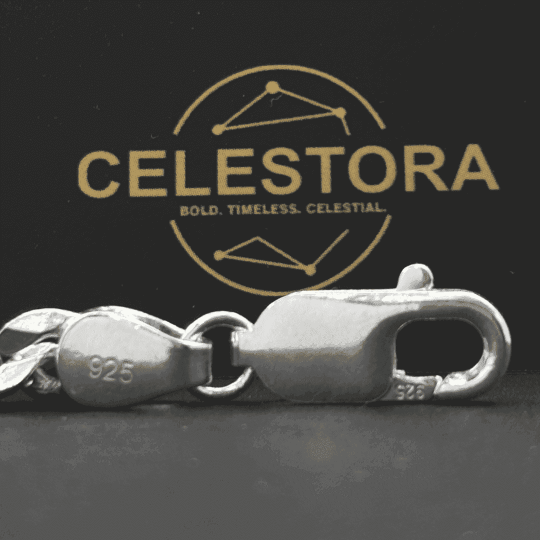 The 925 Sterling Silver Classic Cuban Curb Bracelet - Celestora - India - - - Bracelet for Men, Boys, Gift for Men, Brother, Boyfriend, Husband