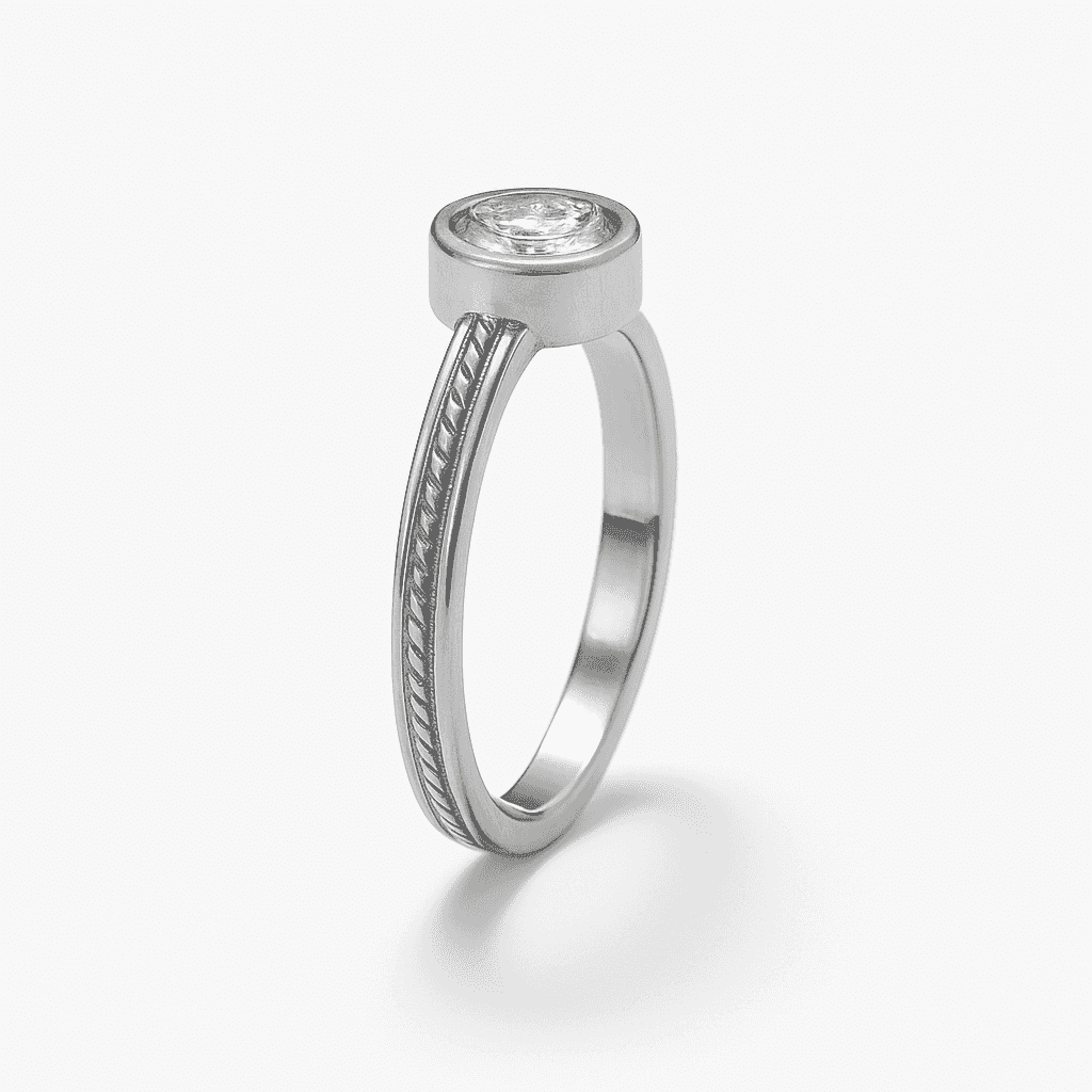 The 925 Sterling Silver Crown Ring - Celestora - India - - - Ring