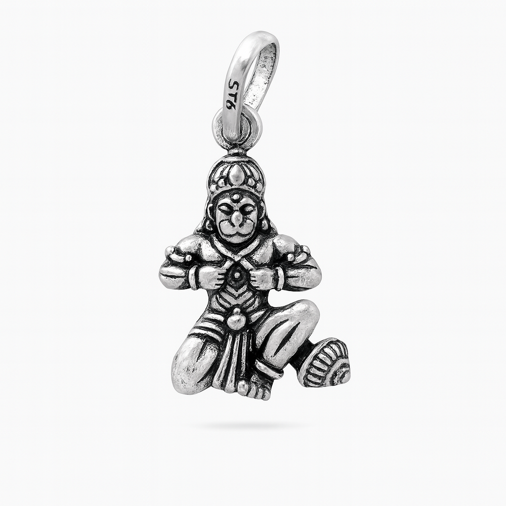 The 925 Sterling Silver Hanuman Pendant | Unisex | Without Chain