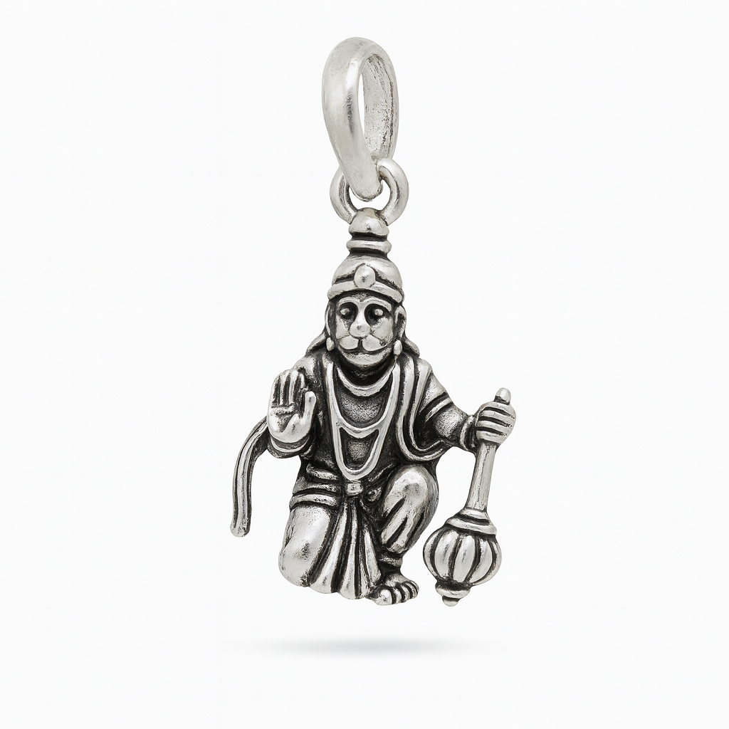 The 925 Sterling Silver Hanuman Pendant | Unisex | Without Chain