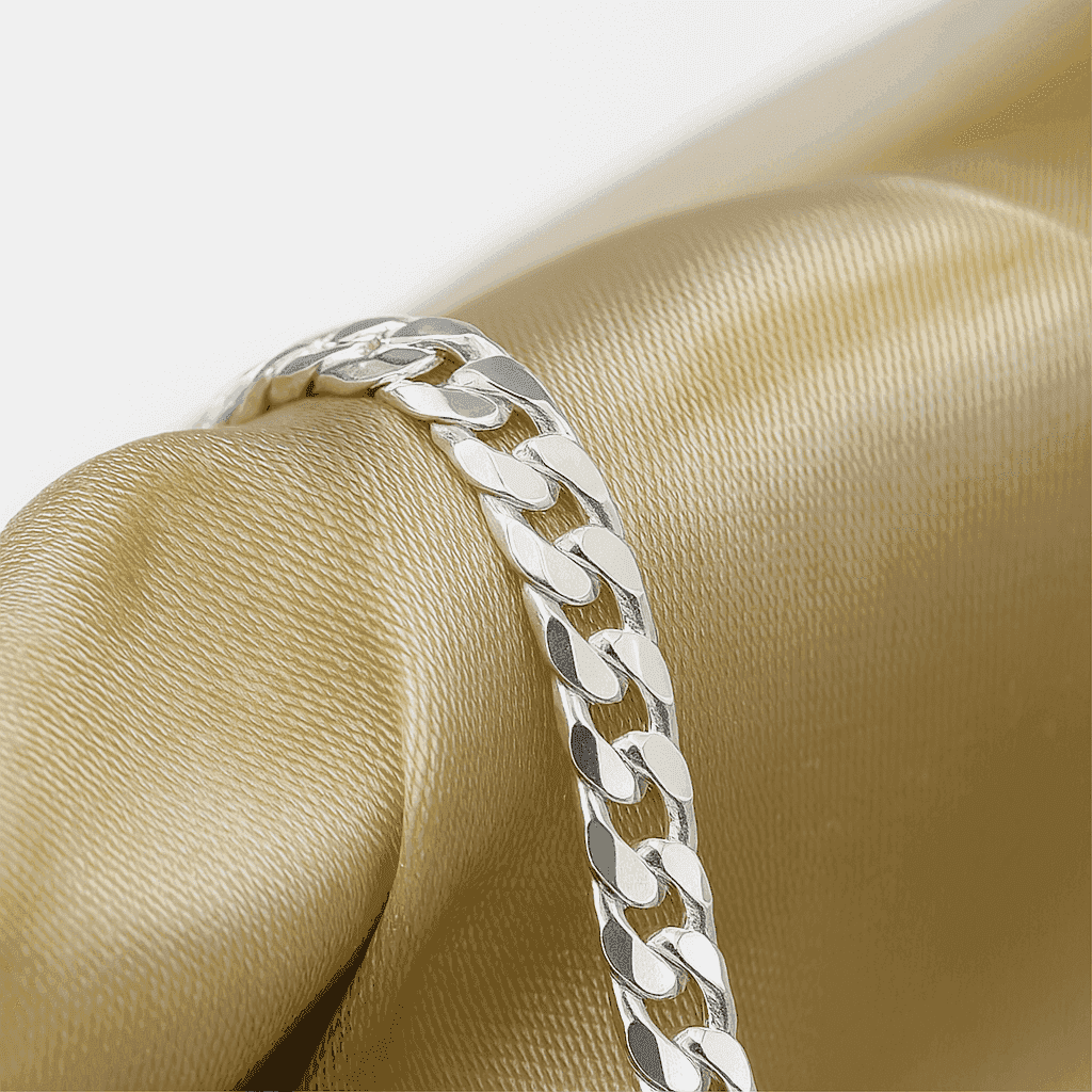 The 925 Sterling Silver Classic Cuban Curb Bracelet - Celestora - India - - - Bracelet for Men, Boys, Gift for Men, Brother, Boyfriend, Husband