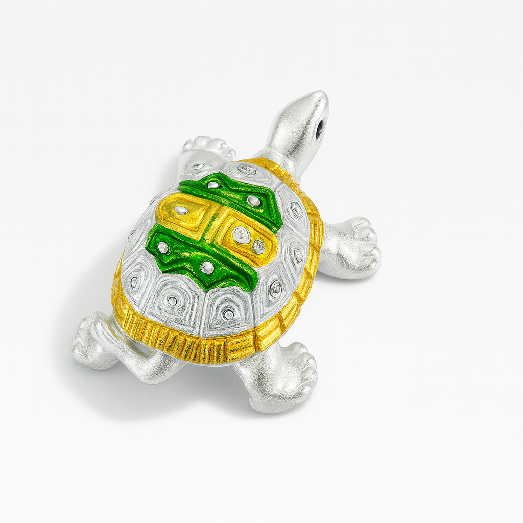 999 Fine Silver Tortoise | Lucky Vastu Home Décor Showpiece for Prosperity