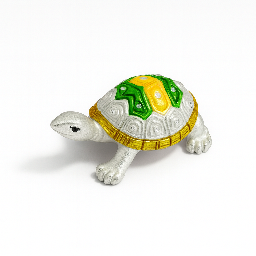 999 Fine Silver Tortoise | Lucky Vastu Home Décor Showpiece for Prosperity