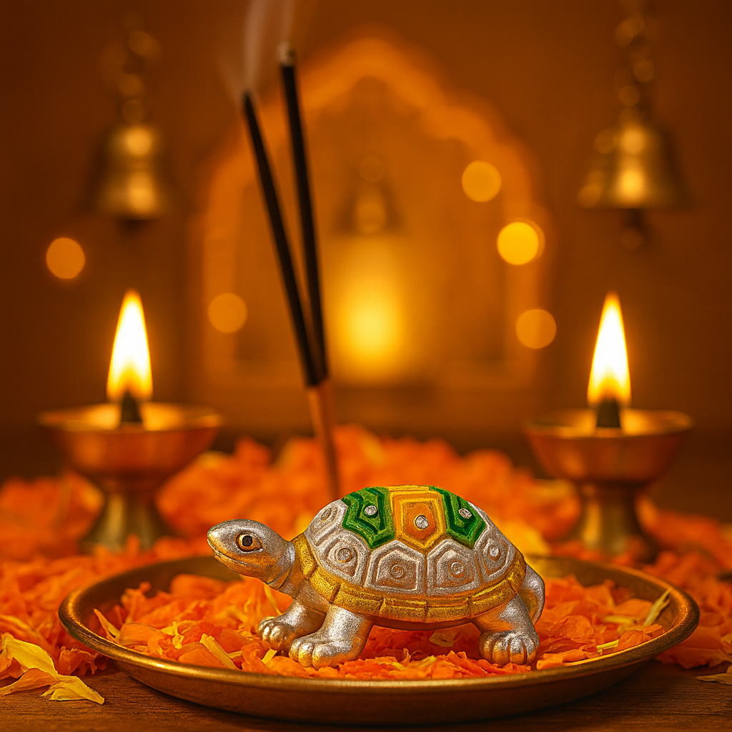 999 Fine Silver Tortoise | Lucky Vastu Home Décor Showpiece for Prosperity