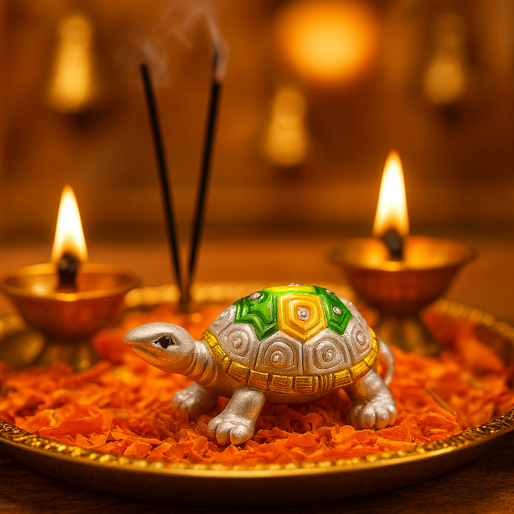 999 Fine Silver Tortoise | Lucky Vastu Home Décor Showpiece for Prosperity