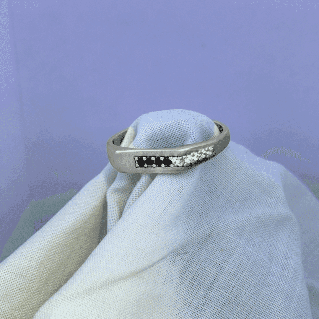 The 925 Sterling Silver Eclipse Line Ring - Celestora - India - - - Ring