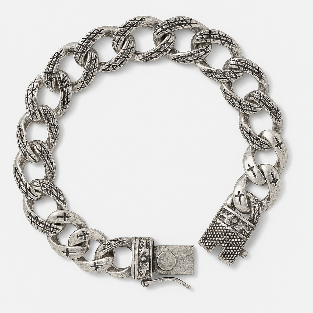 The 925 Sterling Silver Cuban Bracelet