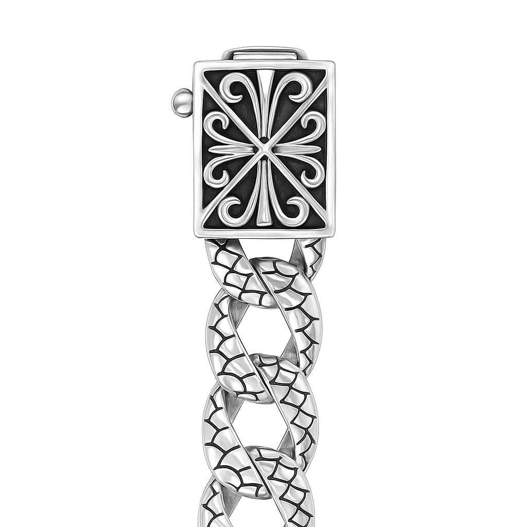 The 925 Sterling Silver Cuban Bracelet