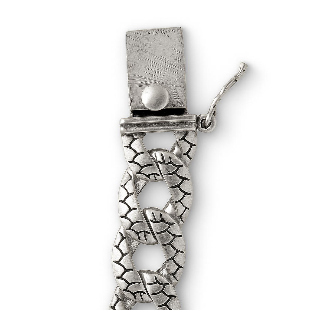 The 925 Sterling Silver Cuban Bracelet