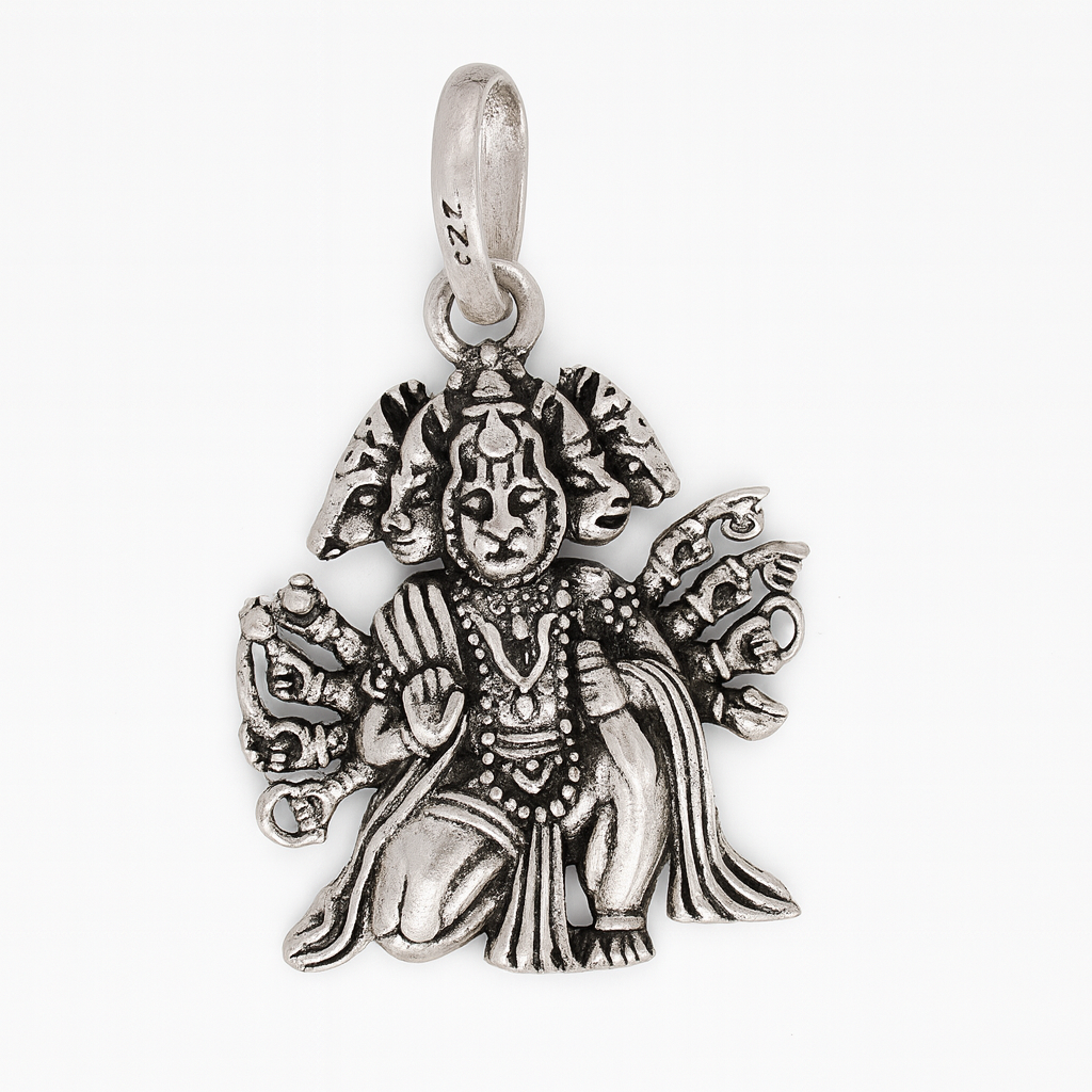 The 925 Sterling Silver Hanuman Pendant | Unisex | Without Chain