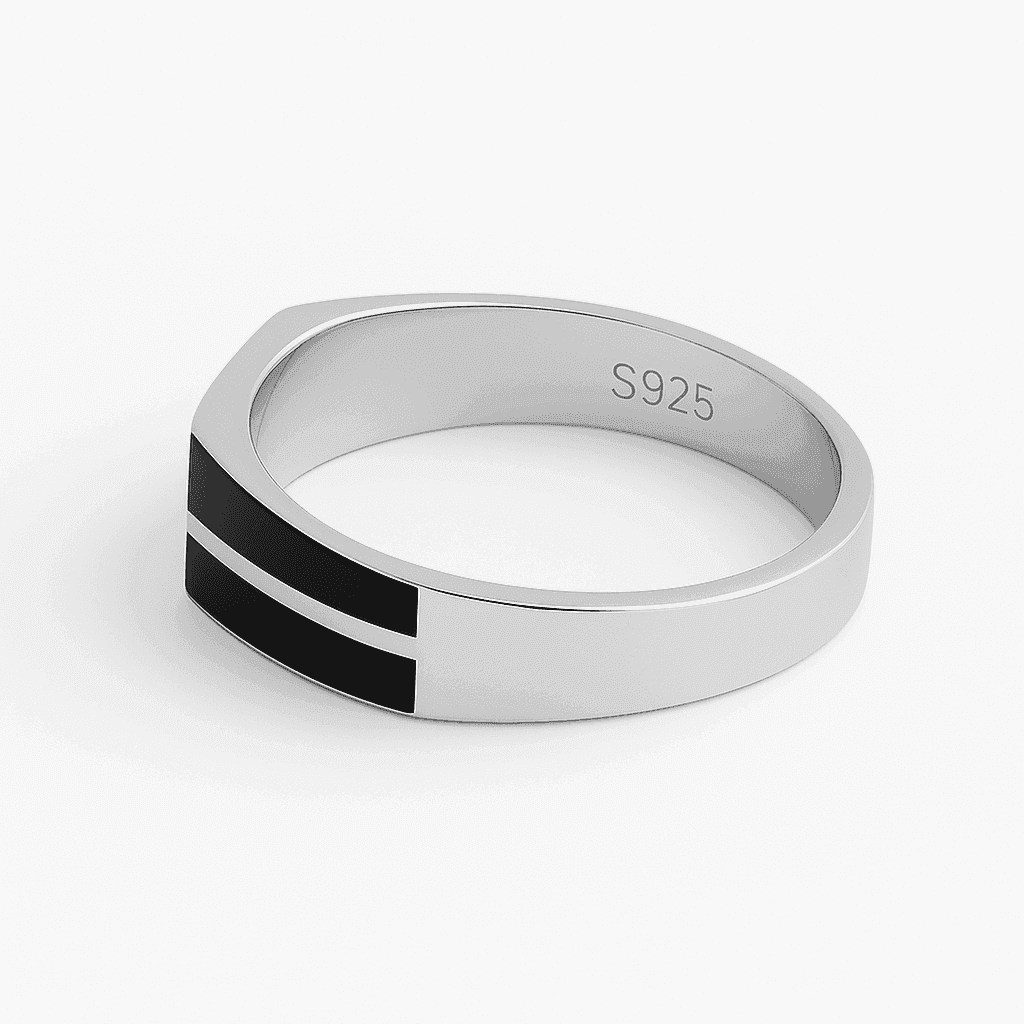 The 925 Sterling Silver Balance Ring - Celestora - India - Calmness / 10 - - Ring for Men, Boys, Gift for Men, Brother, Boyfriend, Husband