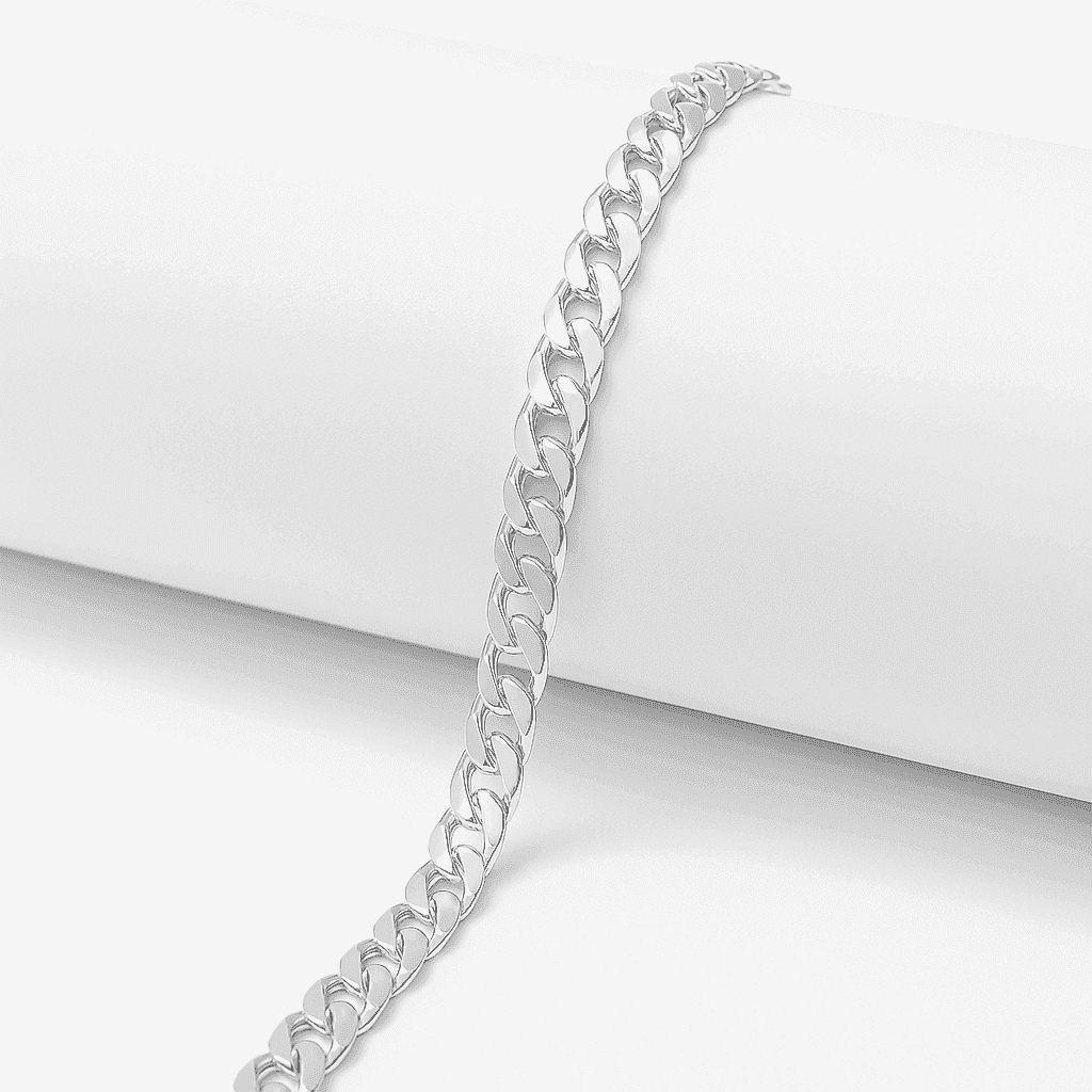 The 925 Sterling Silver Classic Cuban Curb Bracelet - Celestora - India - - - Bracelet for Men, Boys, Gift for Men, Brother, Boyfriend, Husband