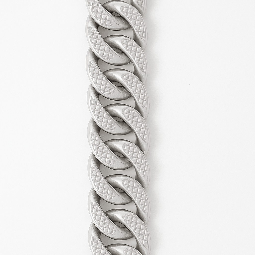 The 925 Silver Textured Cuban Bracelet - Celestora - India - - - Bracelet for Men, Boys, Gift for Men, Brother, Boyfriend, Husband