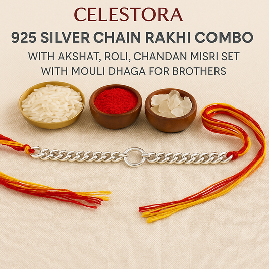 Traditional Rakhi vs 925 Silver Rakhi - Celestora