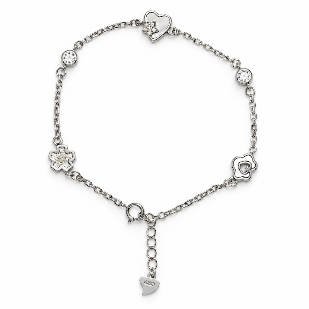 SILVER BRACELET with Sparkling Love motif product image 1 [product-intake-media:c91467f6-1a4d-4a73-9021-f795d4266c23]
