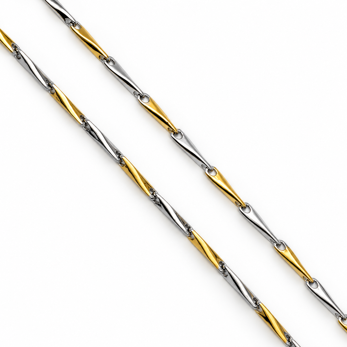 Modern premium look sleek Dual tone Silver gold chain product image 3 [product-intake-media:242238c9-5eb3-4b58-8009-522902df1f06]