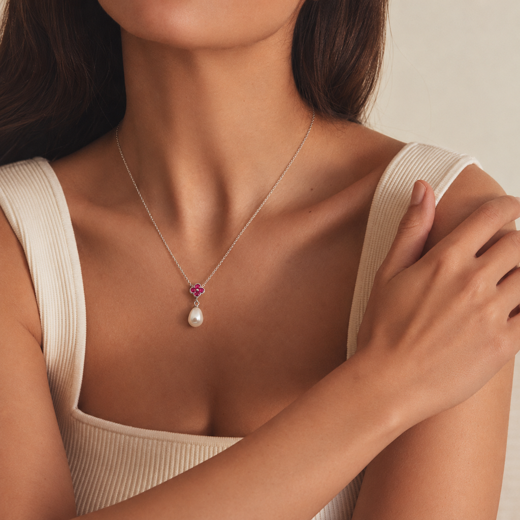 Sterling Silver Rose Tone Four Heart Necklace with Open Hearts and Clear Stones product image 3 [product-intake-media:d56c7632-8466-4cbb-9952-7feddb6163db]