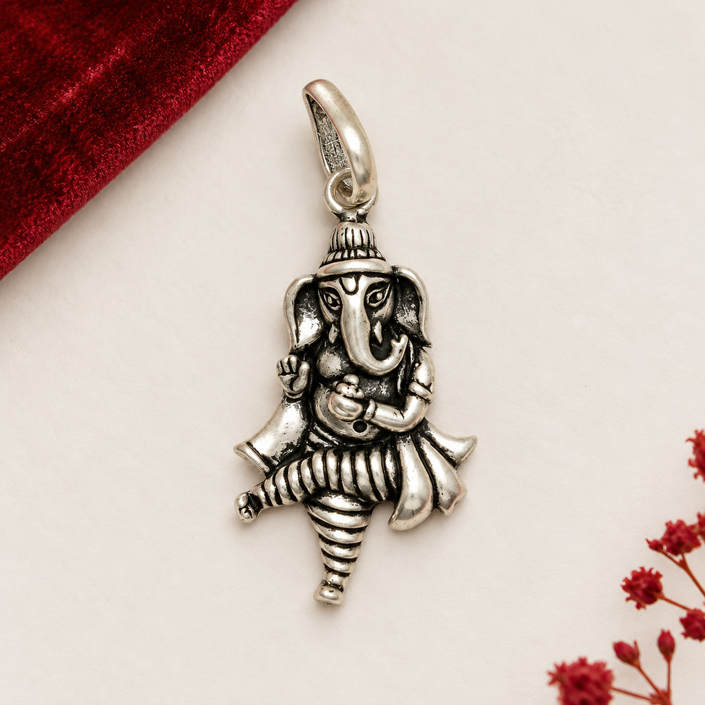 Oxidized Lord Ganesha Nirtya mudra pendant product image 4 [product-intake-media:35fdd3c5-cfd2-4cf8-8b58-0989be5e9522]