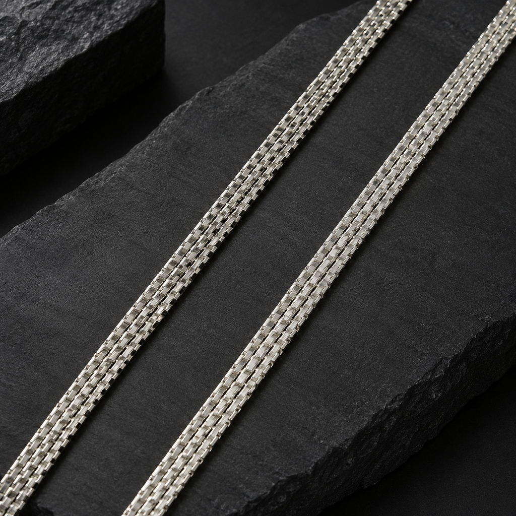 Premium extra high rhodium polished silver chain product image 4 [product-intake-media:67003983-9737-41fa-bc3a-239a99132911]