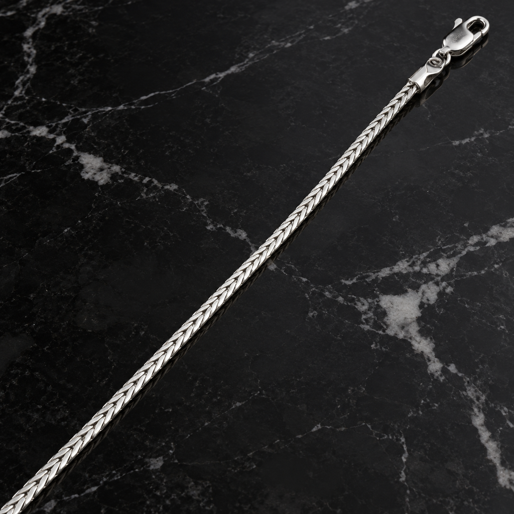 Silver Flat Franco Chain with Lobster Clasp product image 4 [product-intake-media:e7129068-69a9-49ad-b2eb-b113c6f7561f]
