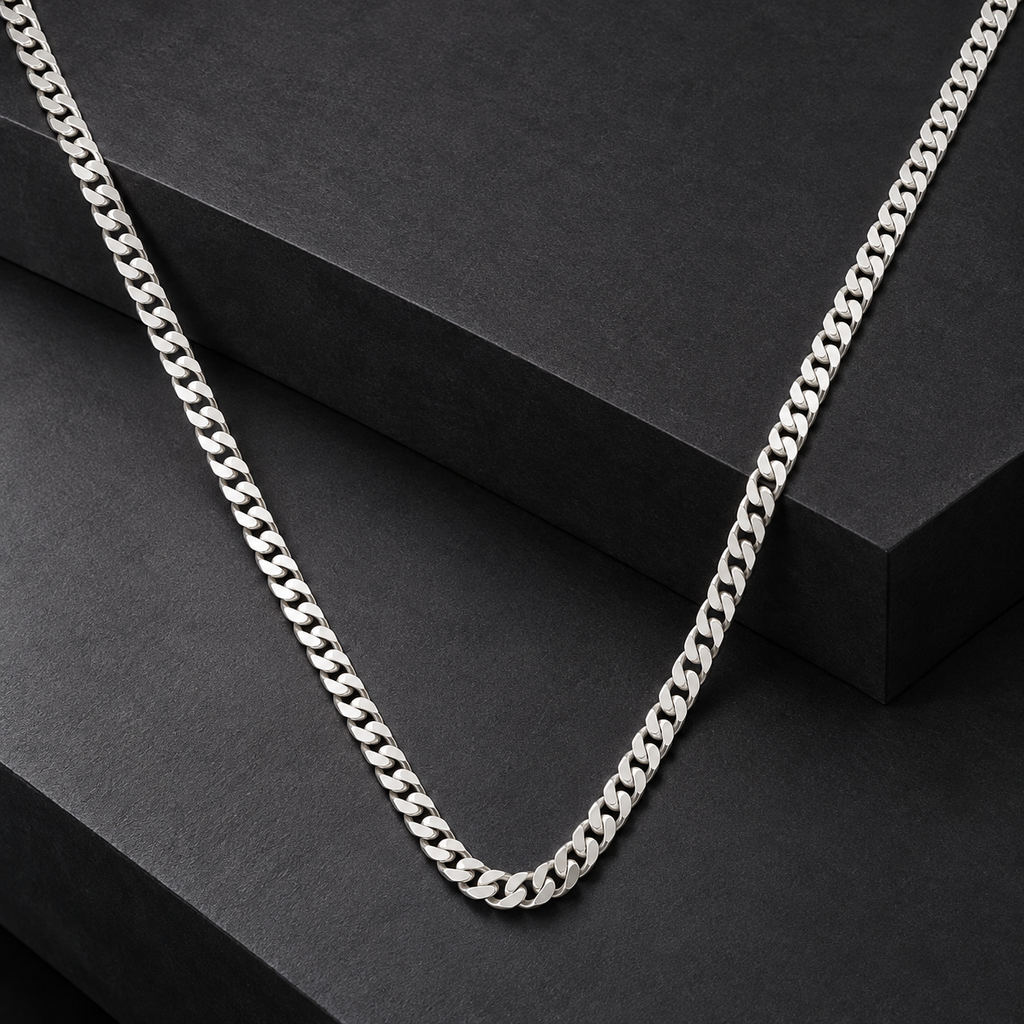Silver Flat Curb Link Chains, 24 Inch, 4.5 mm product image 4 [product-intake-media:5a607151-21e3-4964-9d96-c710077ce040]