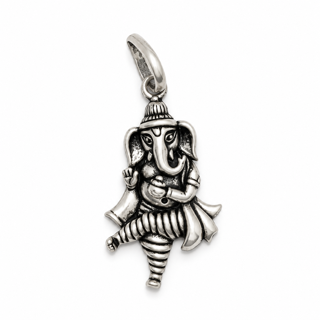 Oxidized Lord Ganesha Nirtya mudra pendant product image 7 [product-intake-media:3da72650-8505-43ec-a068-746700f532f9]