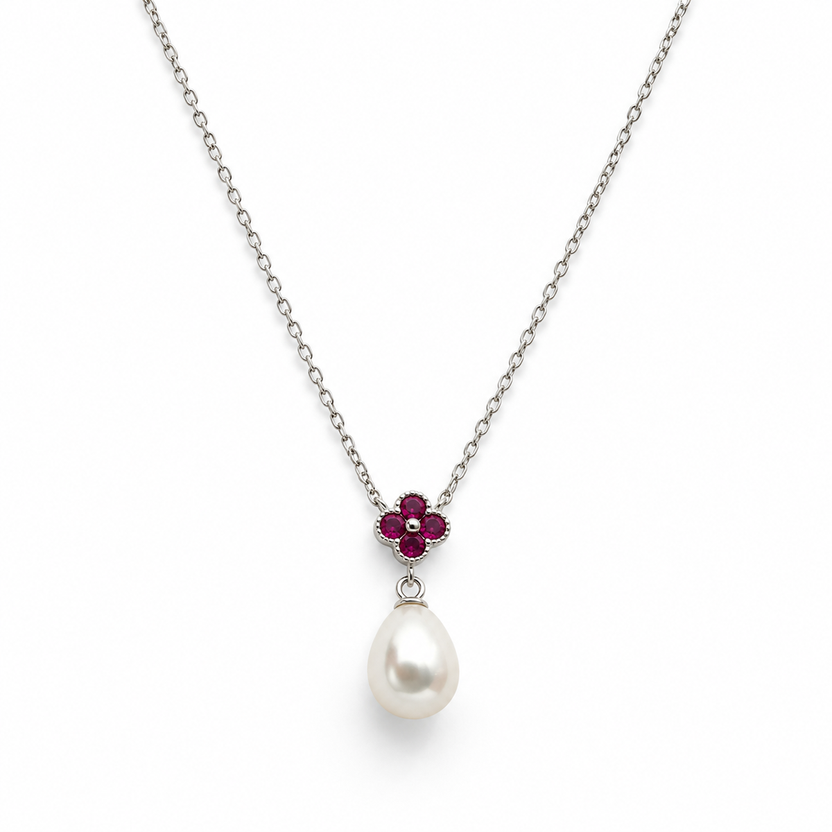 Sterling Silver Rose Tone Four Heart Necklace with Open Hearts and Clear Stones product image 7 [product-intake-media:b5721307-993e-457c-ad5c-385d4153cdcd]