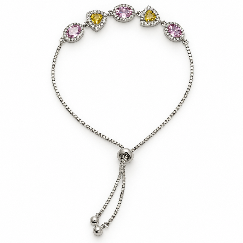 Sparkling CZ stone slider/ adjustable Silver bracelet product image 8 [product-intake-media:67d68e94-fa17-4e0d-add9-1123cedfdfad]