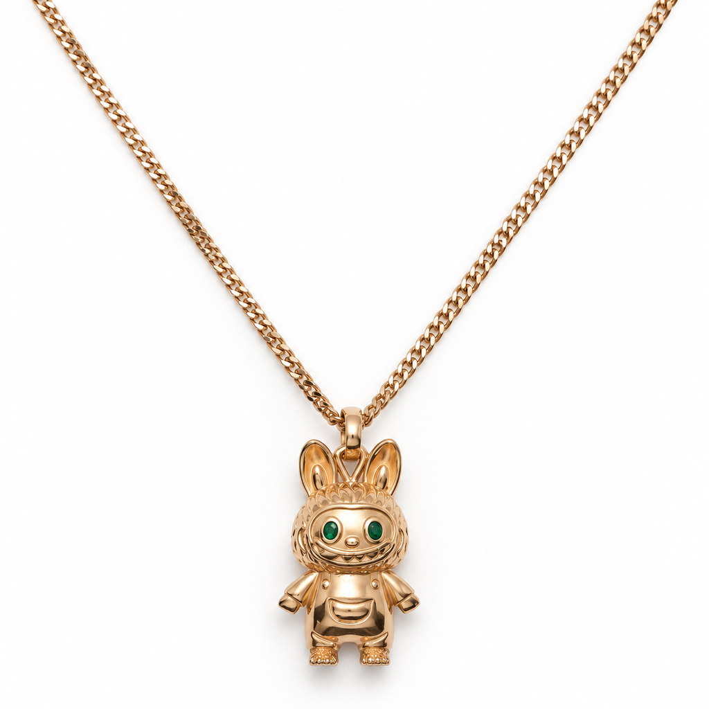Silver Cartoon Bunny Charm Pendant Necklace with Curb Chain product image 9 [product-intake-media:7f6aeb77-2e2b-480a-b6e7-28e4279f1029]