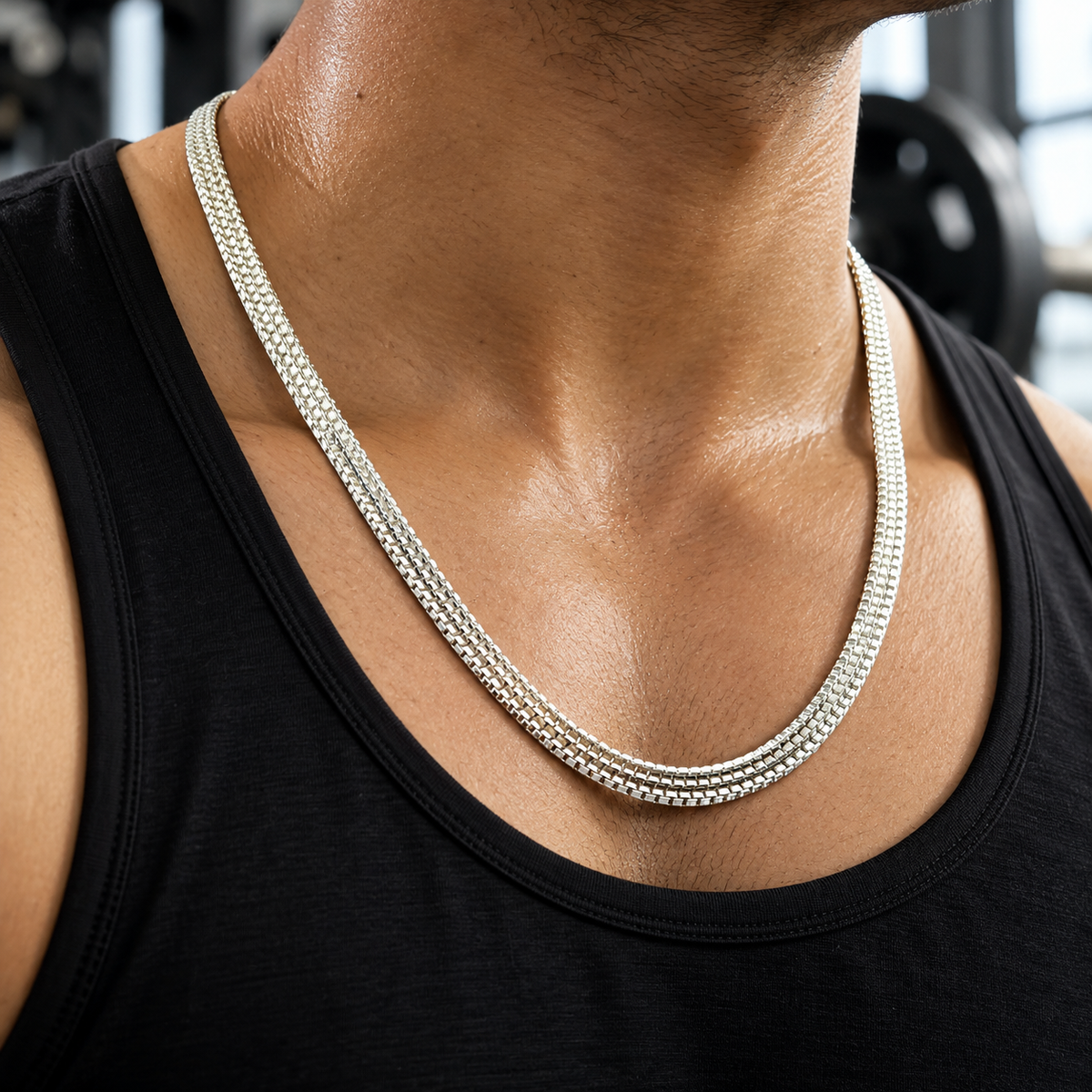 Premium extra high rhodium polished silver chain product image 9 [product-intake-media:aa974d64-cdbc-4234-953a-70eace8207cf]
