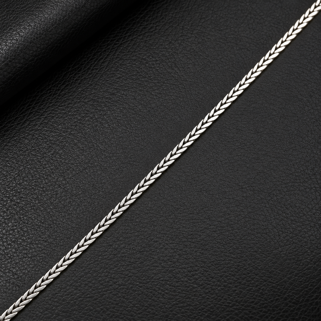 Silver Flat Franco Chain with Lobster Clasp product image 9 [product-intake-media:ff7155de-513d-4b4e-8098-95f203413fea]