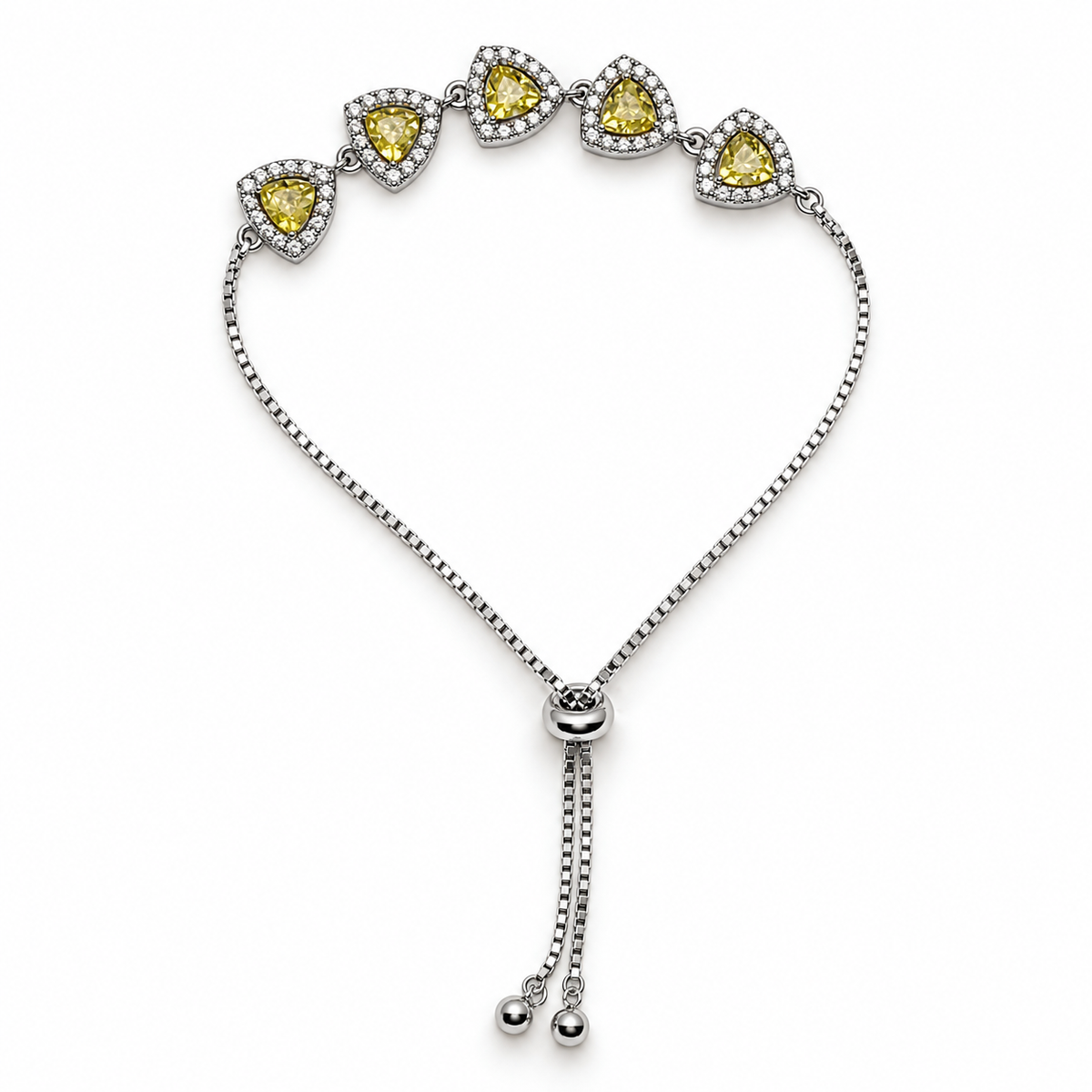 Elegant Golden yellow CZ stone adjustable Silver Bracelet product image 10 [product-intake-media:41e7b976-1e0d-4f34-8127-d9270429b389]