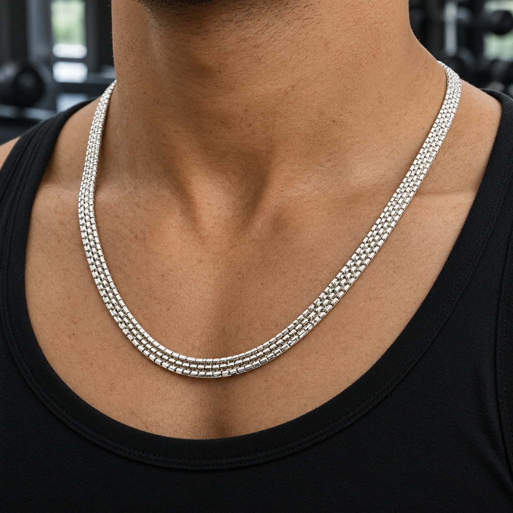 Premium extra high rhodium polished silver chain product image 10 [product-intake-media:dfe5f4f4-3bfe-44bc-9055-647977c1f25f]