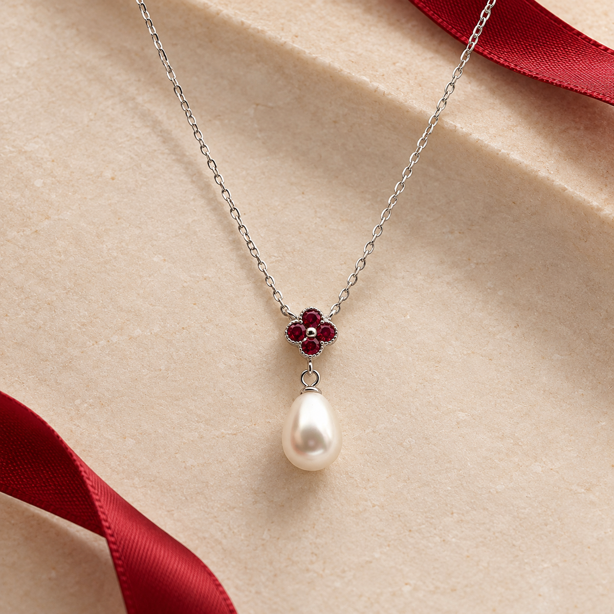 Sterling Silver Rose Tone Four Heart Necklace with Open Hearts and Clear Stones product image 11 [product-intake-media:45a82c3d-e8d0-468e-943c-a2f9389414c5]