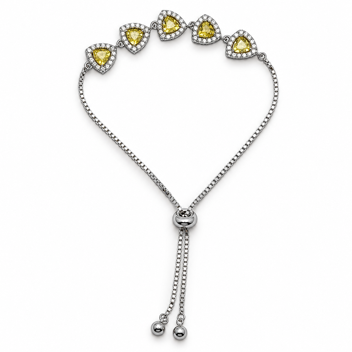 Elegant Golden yellow CZ stone adjustable Silver Bracelet product image 12 [product-intake-media:3a8b0e8c-1f51-4b8a-87e1-e7954760039a]