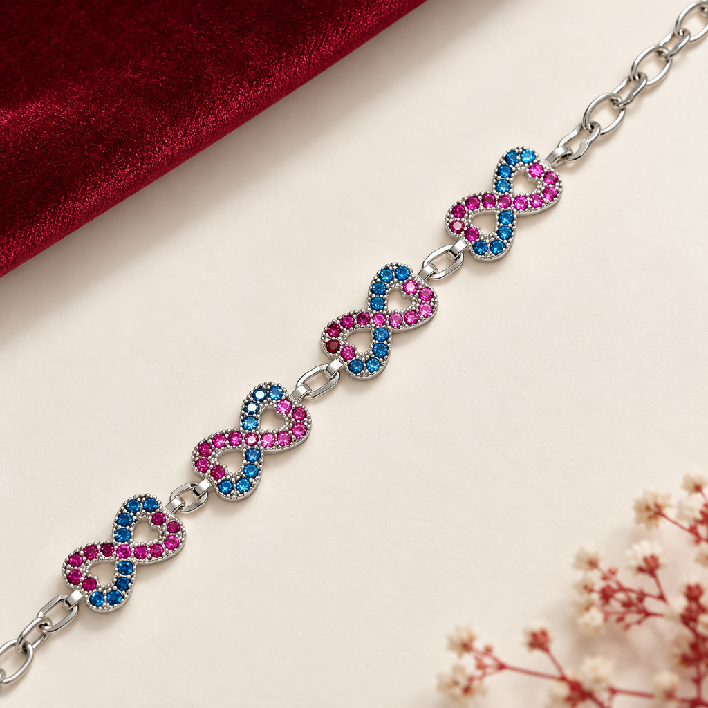 Multicolored stones vibrant silver bracelet product image 12 [product-intake-media:4b9f352a-c0da-407d-ad89-e8c17c1c08e5]