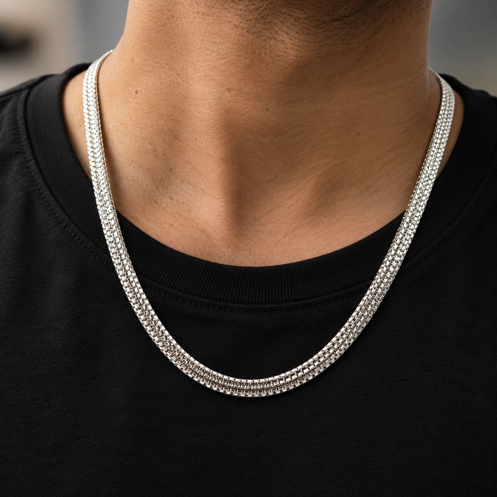Premium extra high rhodium polished silver chain product image 12 [product-intake-media:19e6ac2d-8dcb-4f32-839d-d6f9cdc928b3]