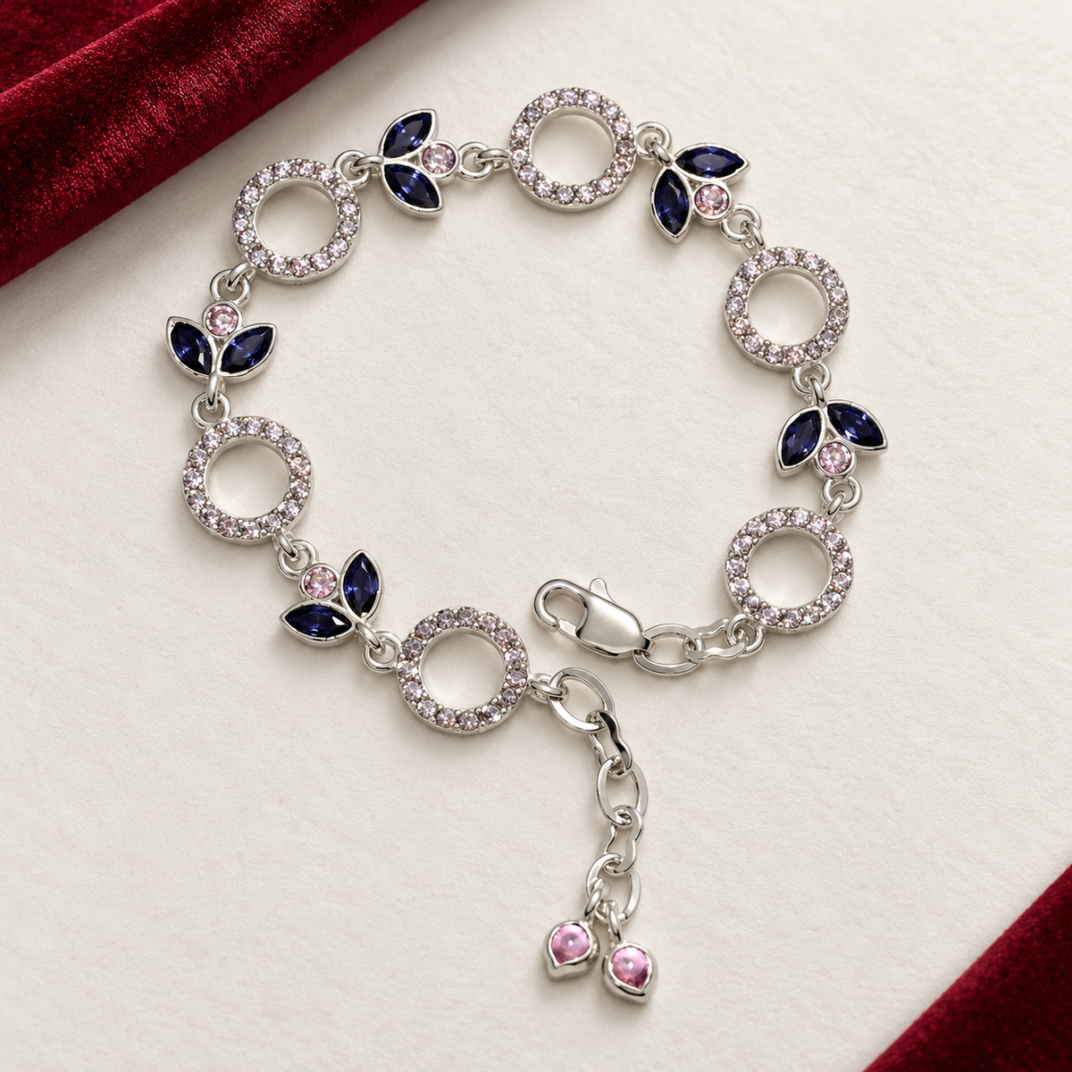 Classy lavender purpole stone silver bracelet product image 13 [product-intake-media:60ff116b-739a-45b9-ac37-761915b55f1e]