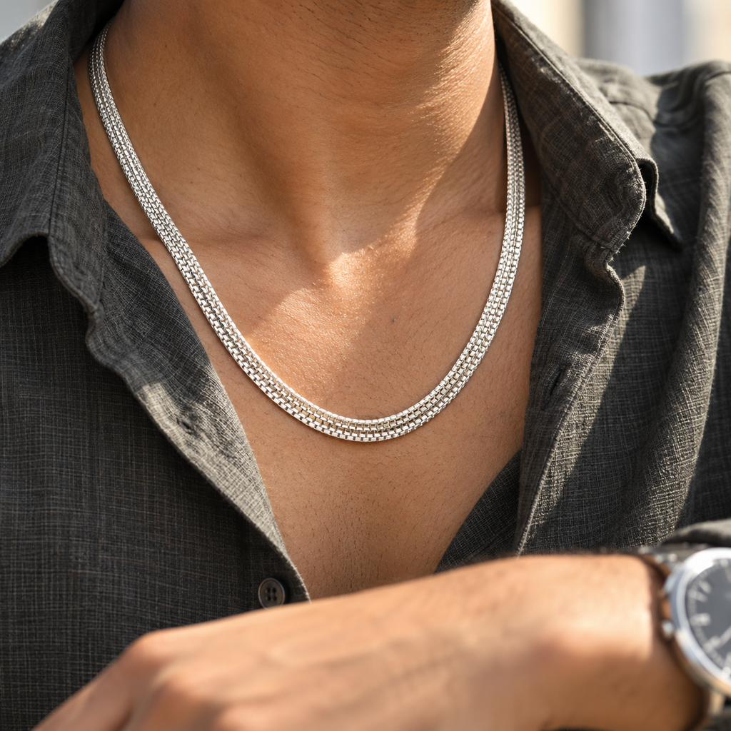 Premium extra high rhodium polished silver chain product image 14 [product-intake-media:0856bad3-ab06-4577-9b8b-178f7568bdb2]