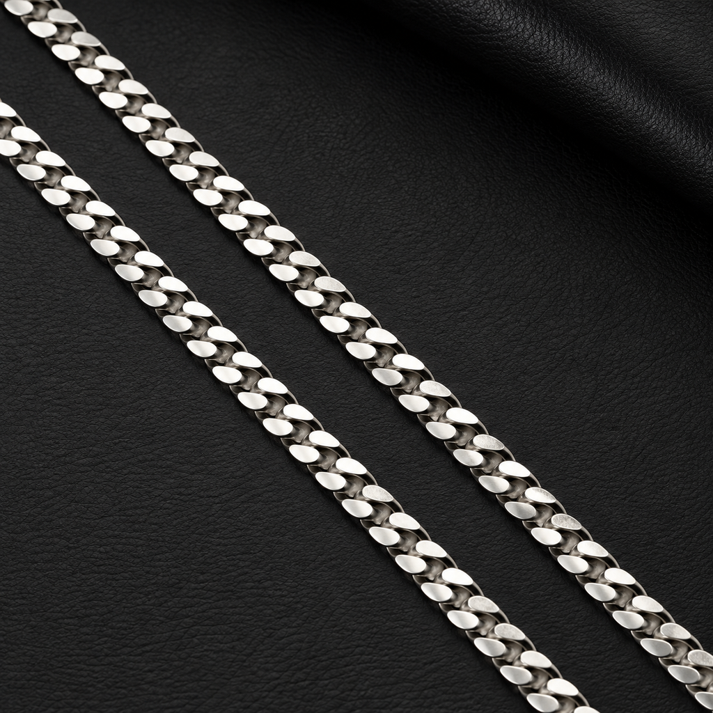 Silver Flat Curb Link Chains, 24 Inch, 4.5 mm product image 14 [product-intake-media:76957c15-a353-42d3-a918-18cd77b341f3]