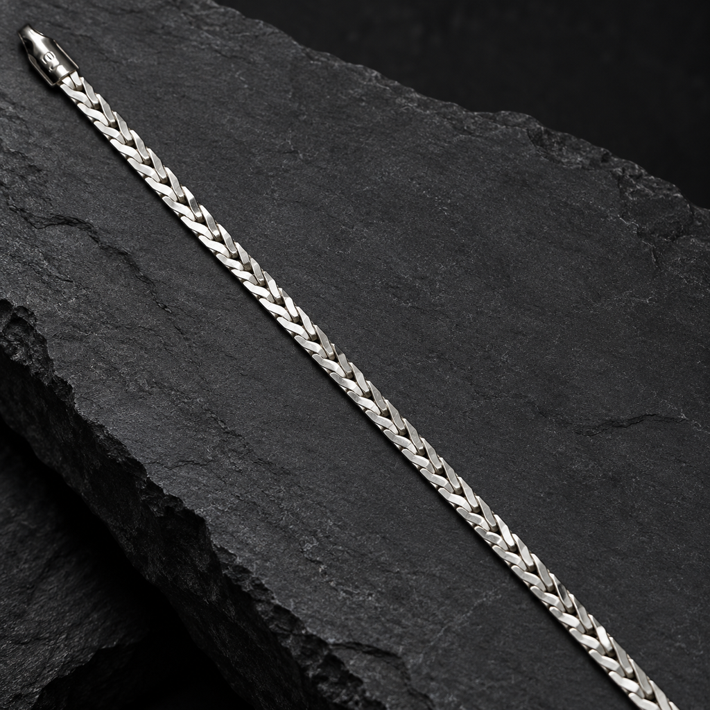Silver Flat Franco Chain with Lobster Clasp product image 15 [product-intake-media:da14a31e-d71e-4cc9-81e9-b8bab5ebc7d5]