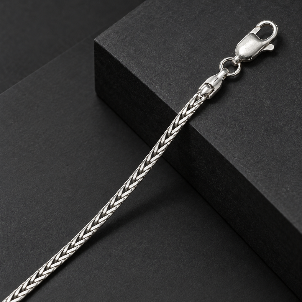 Silver Flat Franco Chain with Lobster Clasp product image 21 [product-intake-media:5ef385cc-9279-489b-b96b-c68b2c8e7b30]