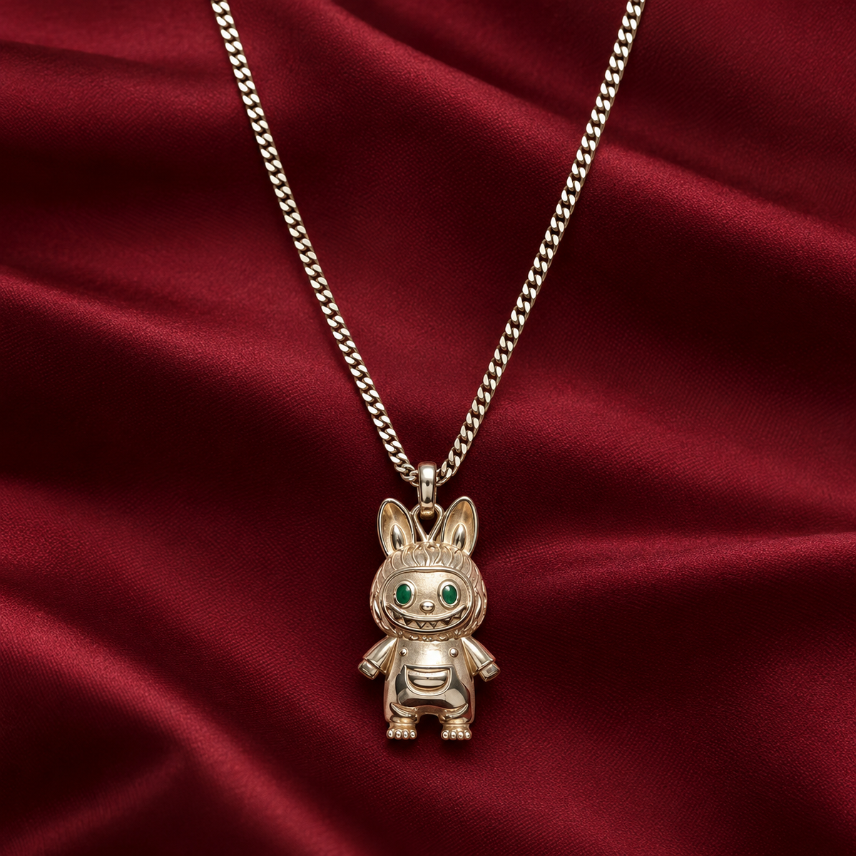 Silver Cartoon Bunny Charm Pendant Necklace with Curb Chain product image 23 [product-intake-media:72cb3831-e207-4950-96eb-69d7d3bc26cd]