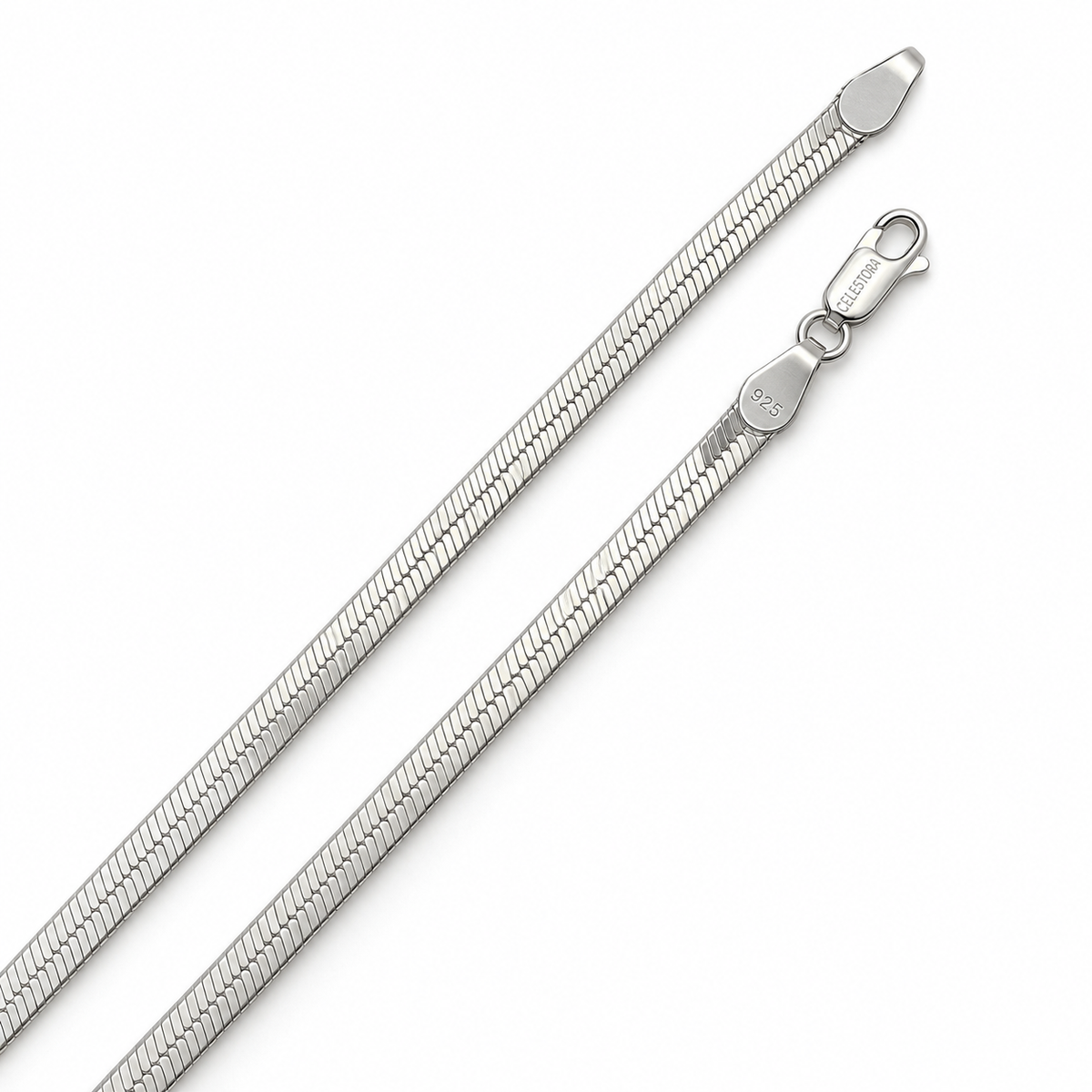 Flat Herringbone Snake Chain Silver Necklace with Lobster Clasp, Chains product image 26 [product-intake-media:ea0e56d0-0ee1-40a9-a11e-b7d9e202a342]