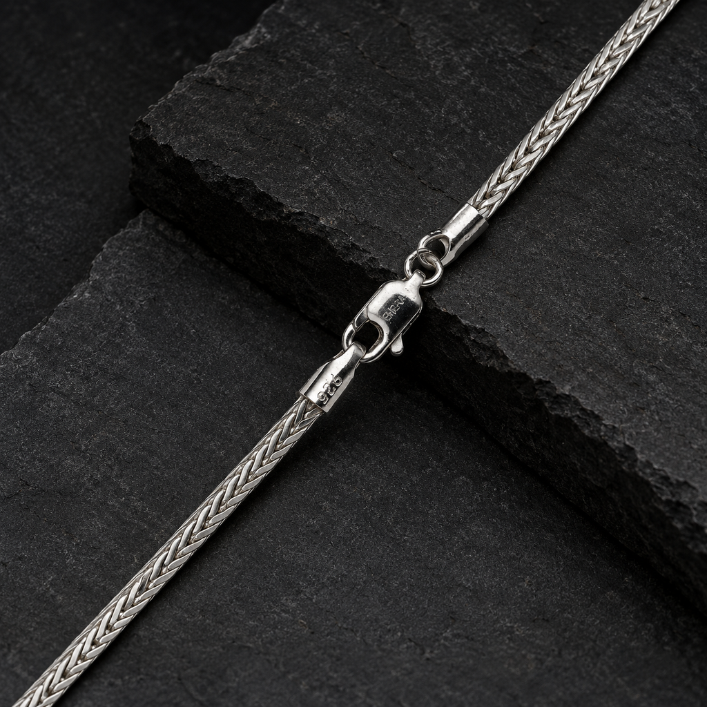 Silver Flat Franco Chain with Lobster Clasp product image 28 [product-intake-media:1b28eb1b-ffae-4c43-a36b-23cfc73e8642]