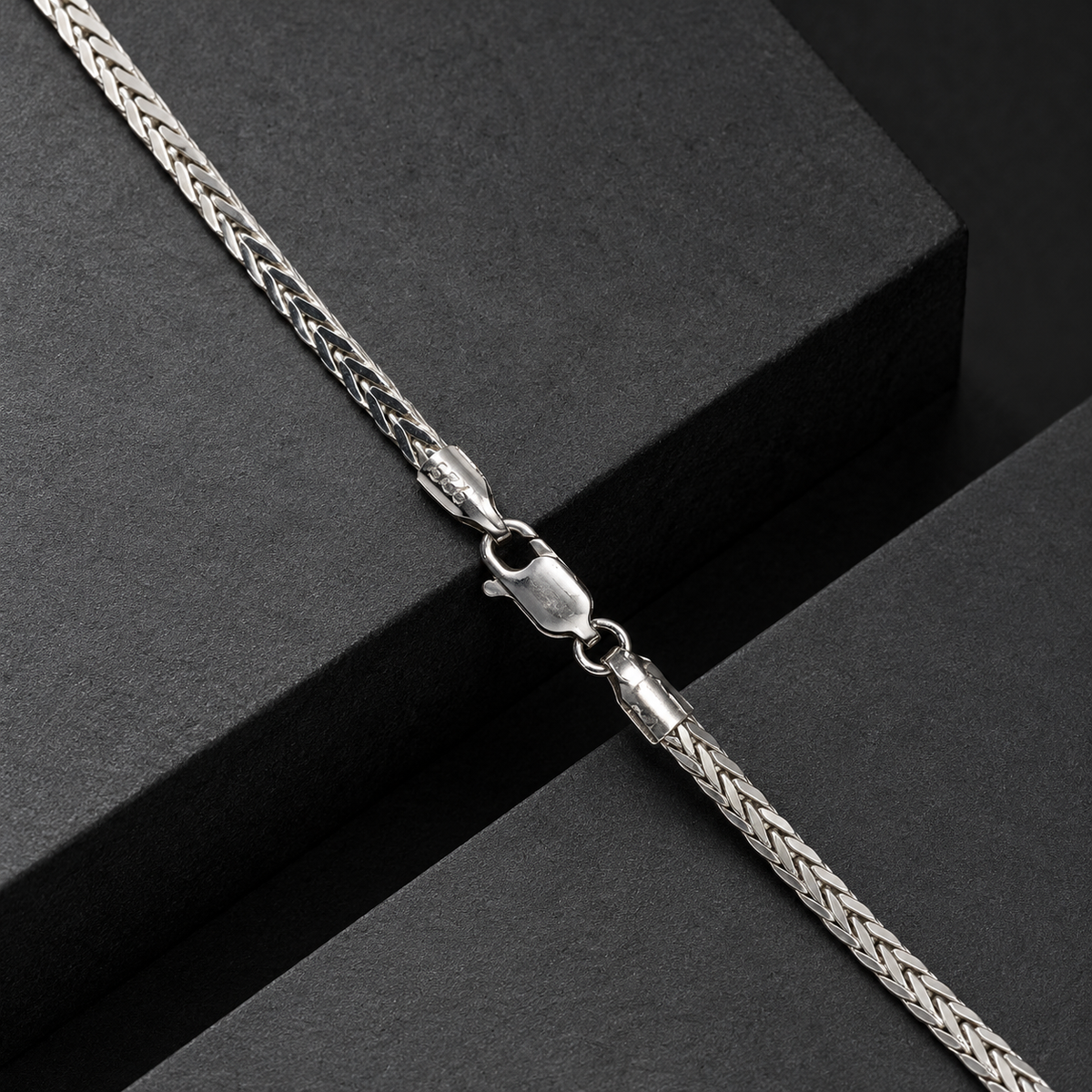 Silver Flat Franco Chain with Lobster Clasp product image 30 [product-intake-media:0350377a-233a-4dfe-8bc1-909fe81c34ce]
