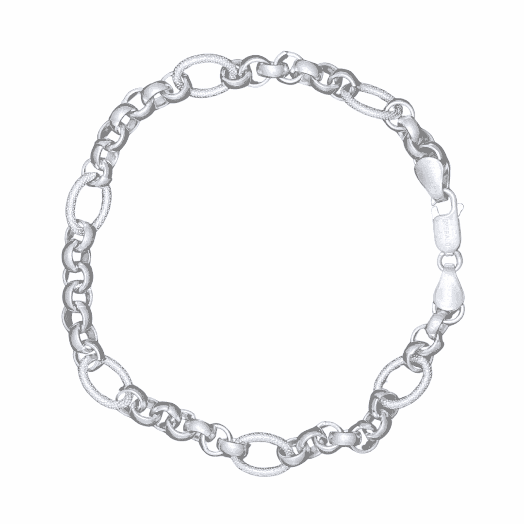 The 925 Sterling Silver Italian Bracelet - Celestora - India - Greek - - Bracelet for Men, Boys, Gift for Men, Brother, Boyfriend, Husband