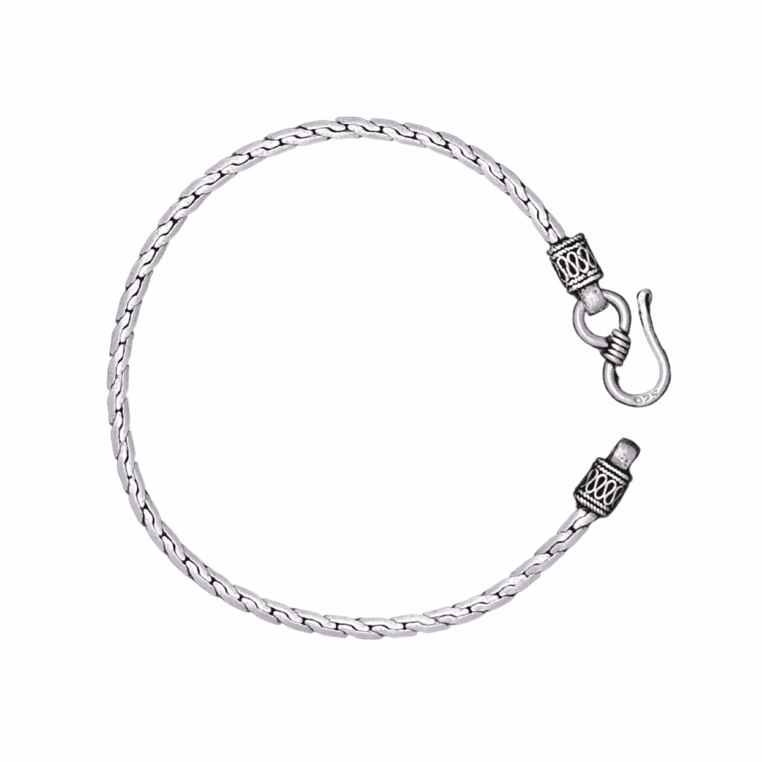 The 925 Sterling Silver Signature Bracelet - Celestora - India - Mystic | 7.5 inches - - Bracelet for Men, Boys, Gift for Men, Brother, Boyfriend, Husband