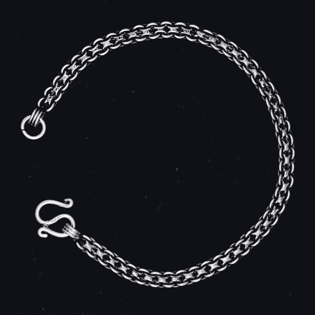 The 925 Sterling Silver Dual Design Bracelet - Celestora - India - - - Bracelet for Men, Boys, Gift for Men, Brother, Boyfriend, Husband